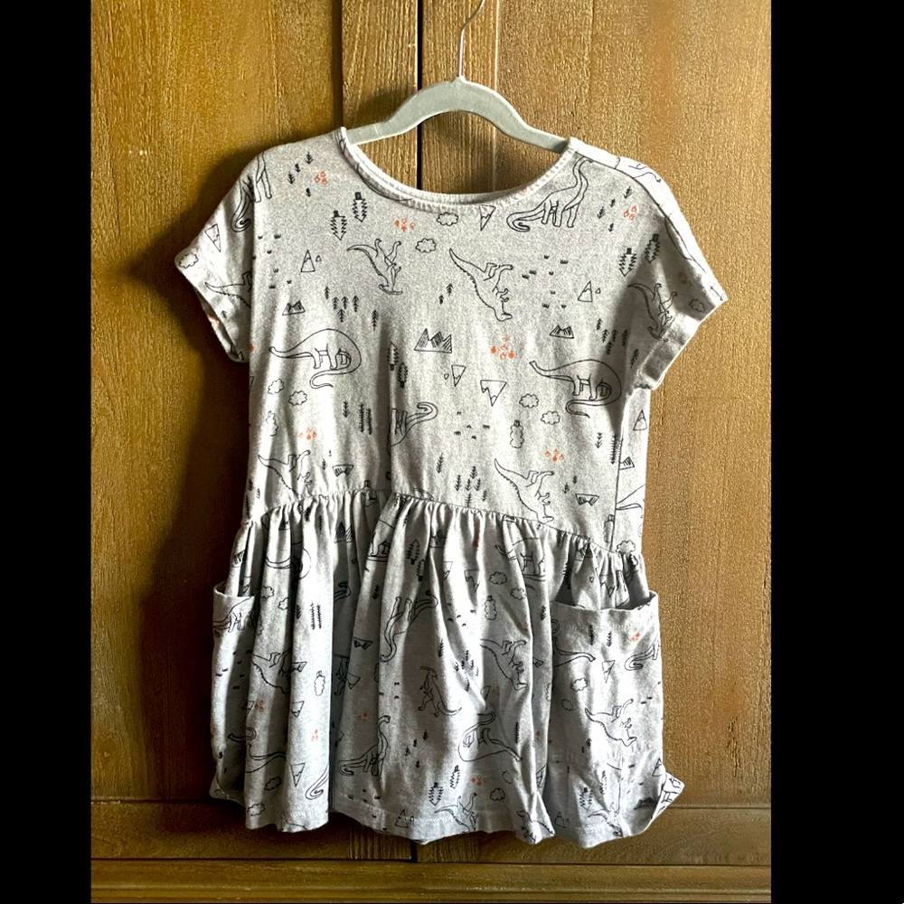 4T Girls Hanna Anderson Dino 🦕 🦖 T-Shirt Dress